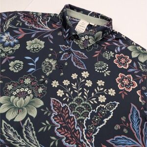 Puma Golf  x Liberty London Paisley Polo Mens XL Multicolor Floral Performance